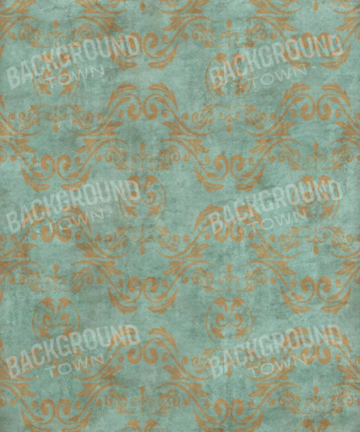 Green Damask Backdrop for Photography