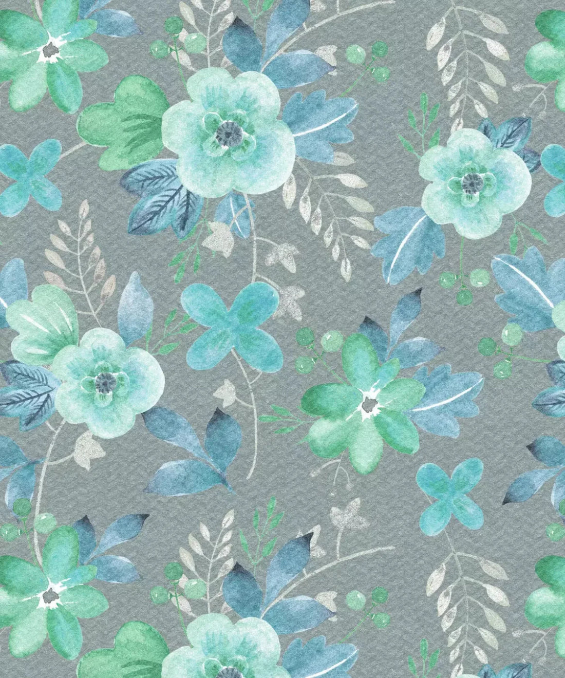 Gray Floral Backdrop for Photography