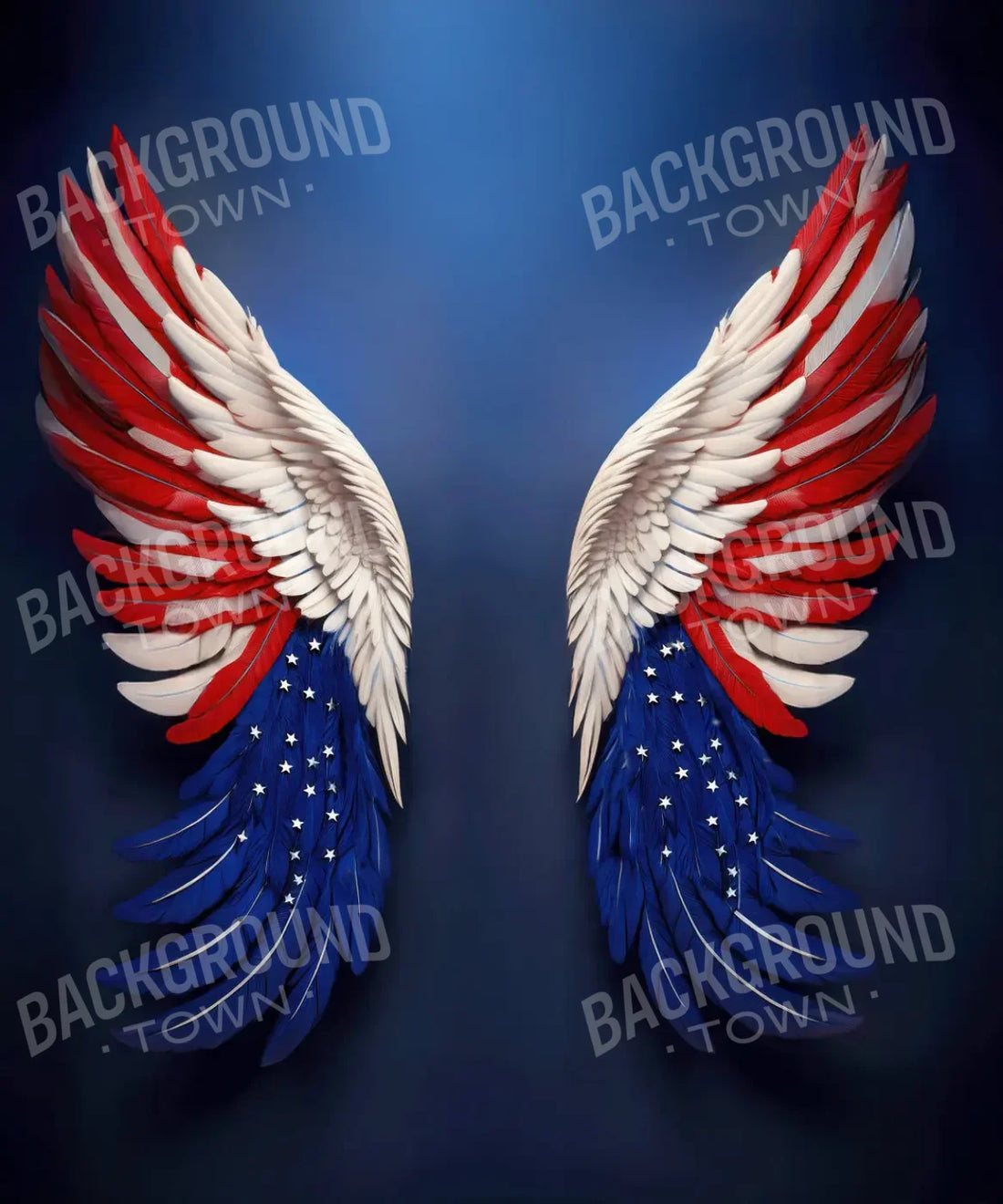 Red, White and Blue American Backdrop for Photography