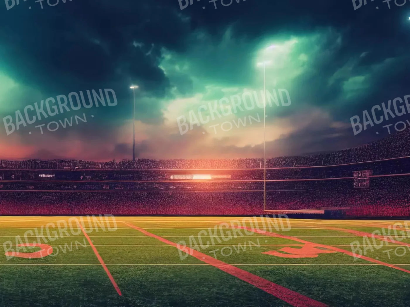 American Fb Field 10X8 Fleece ( 120 X 96 Inch ) Backdrop