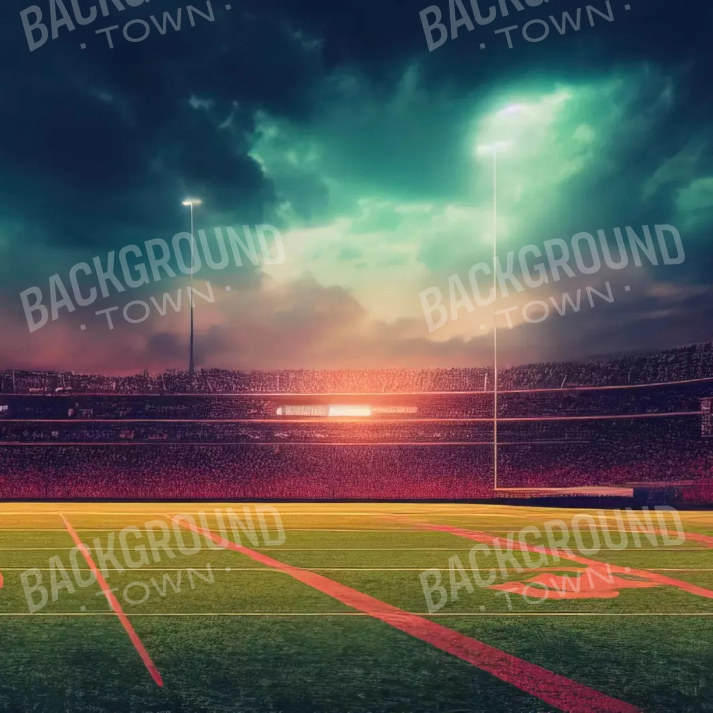 American Fb Field 8X8 Fleece ( 96 X Inch ) Backdrop