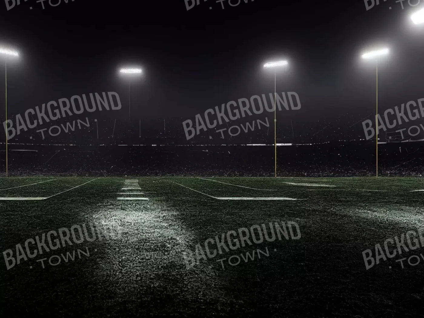 American Football Dark 10X8 Fleece ( 120 X 96 Inch ) Backdrop