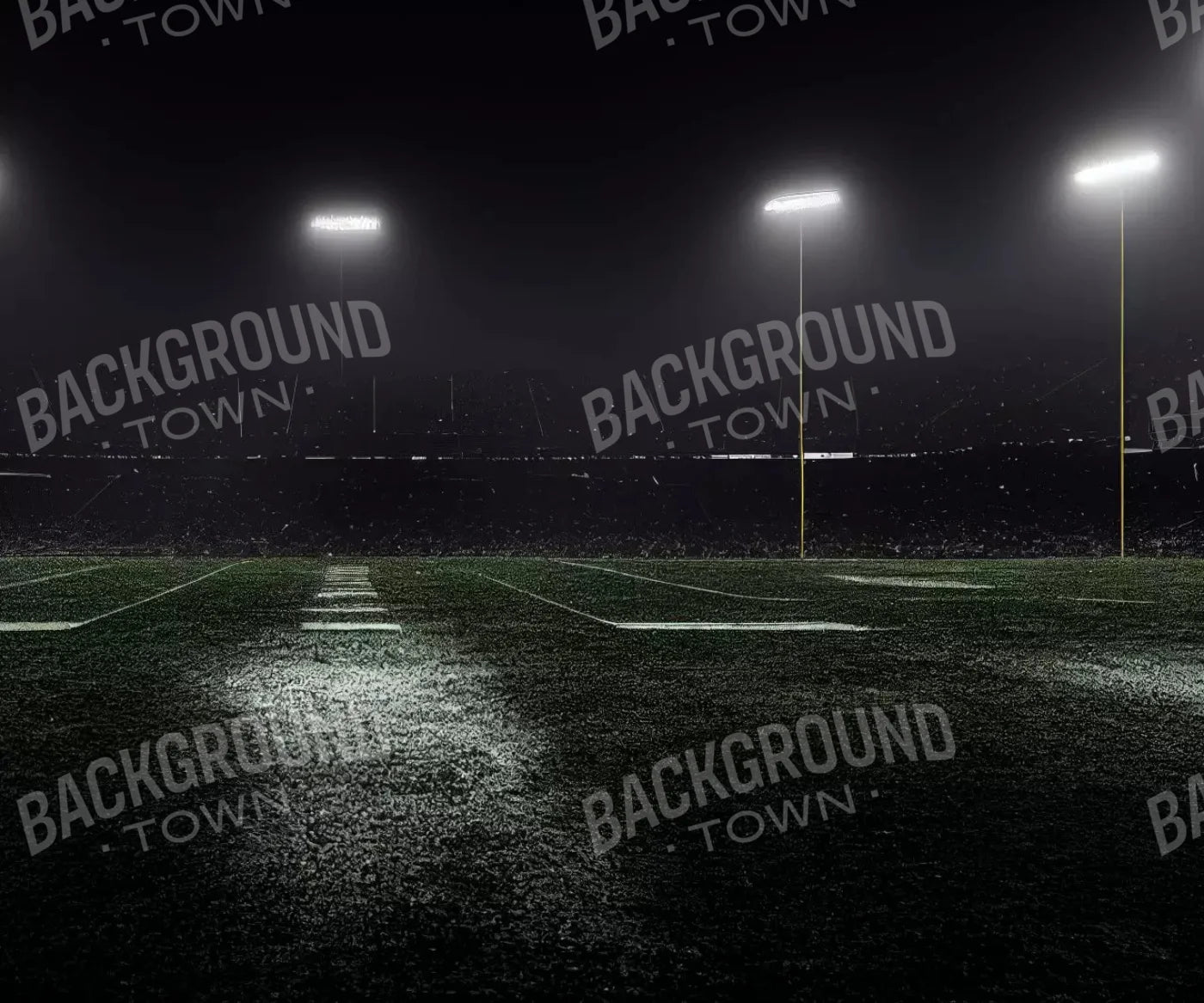 American Football Dark 5X42 Fleece ( 60 X 50 Inch ) Backdrop