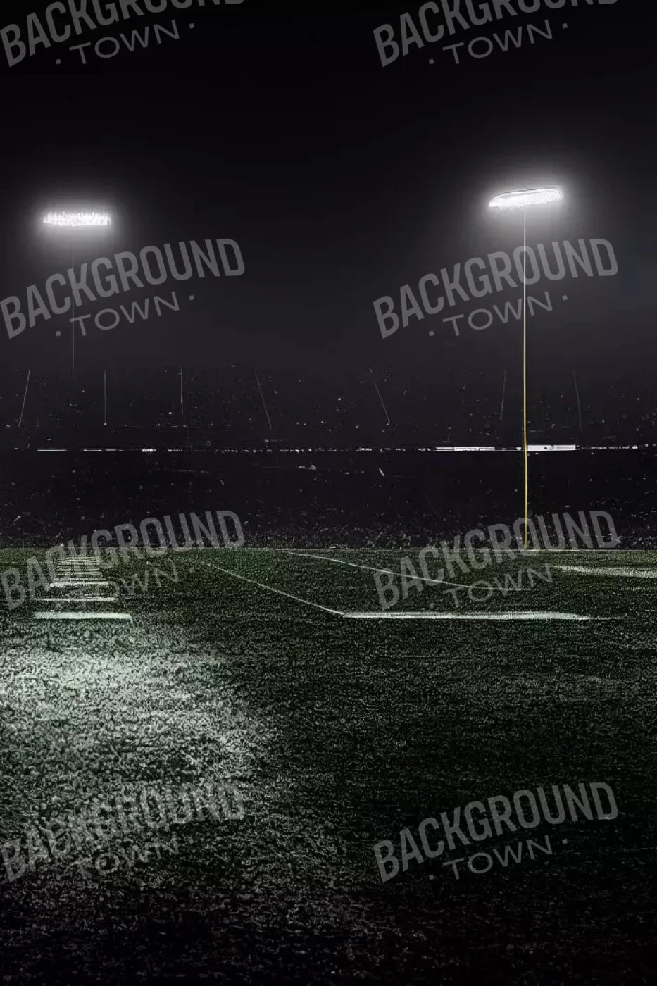 American Football Dark 5X8 Ultracloth ( 60 X 96 Inch ) Backdrop