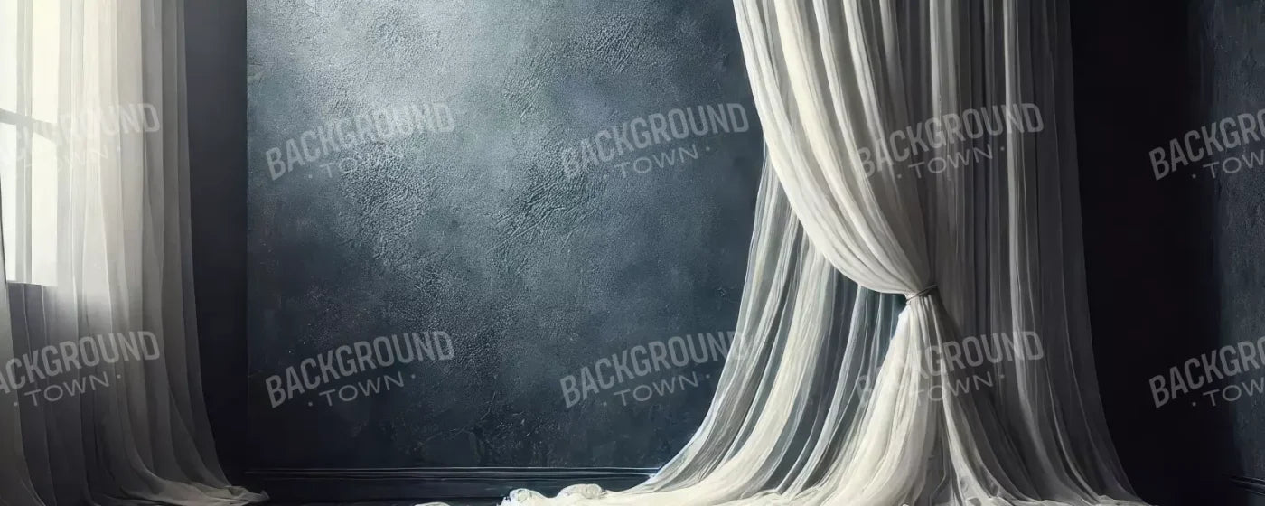 Amora Blue Curtain Wall I 20’X8’ Ultracloth (240 X 96 Inch) Backdrop