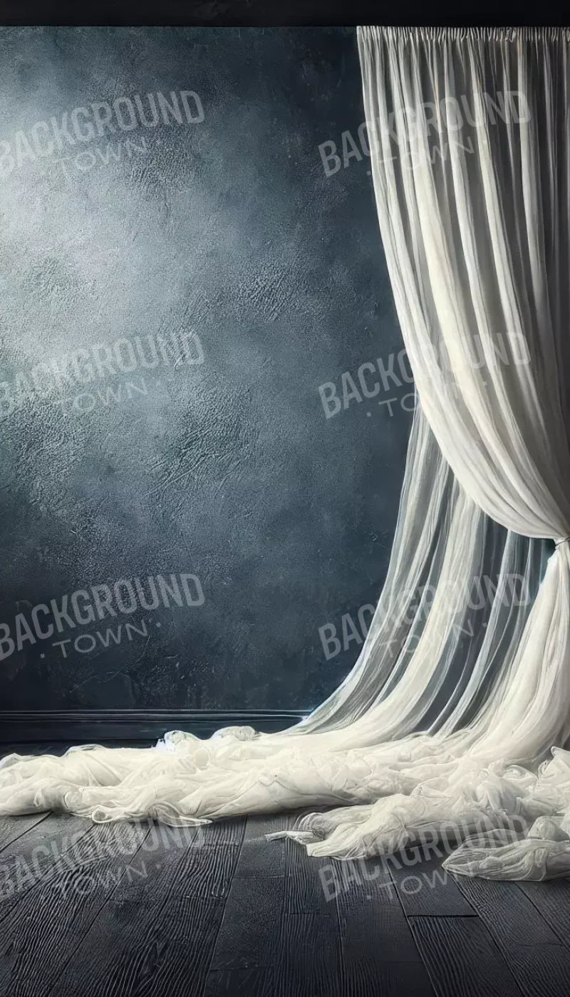 Amora Blue Curtain Wall I 8’X14’ Ultracloth (96 X 168 Inch) Backdrop