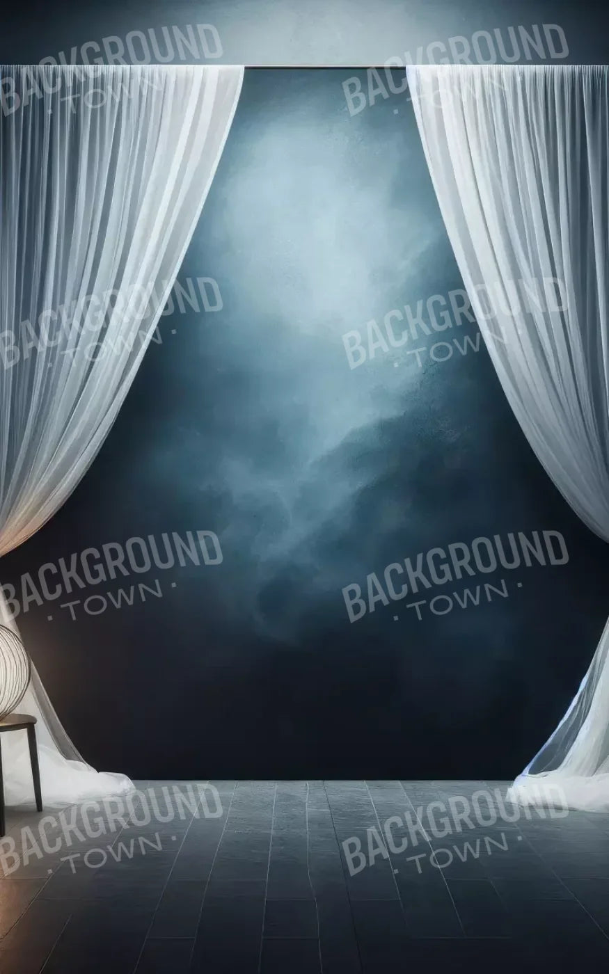 Amora Blue Curtain Wall 5’X8’ Ultracloth (60 X 96 Inch) Backdrop