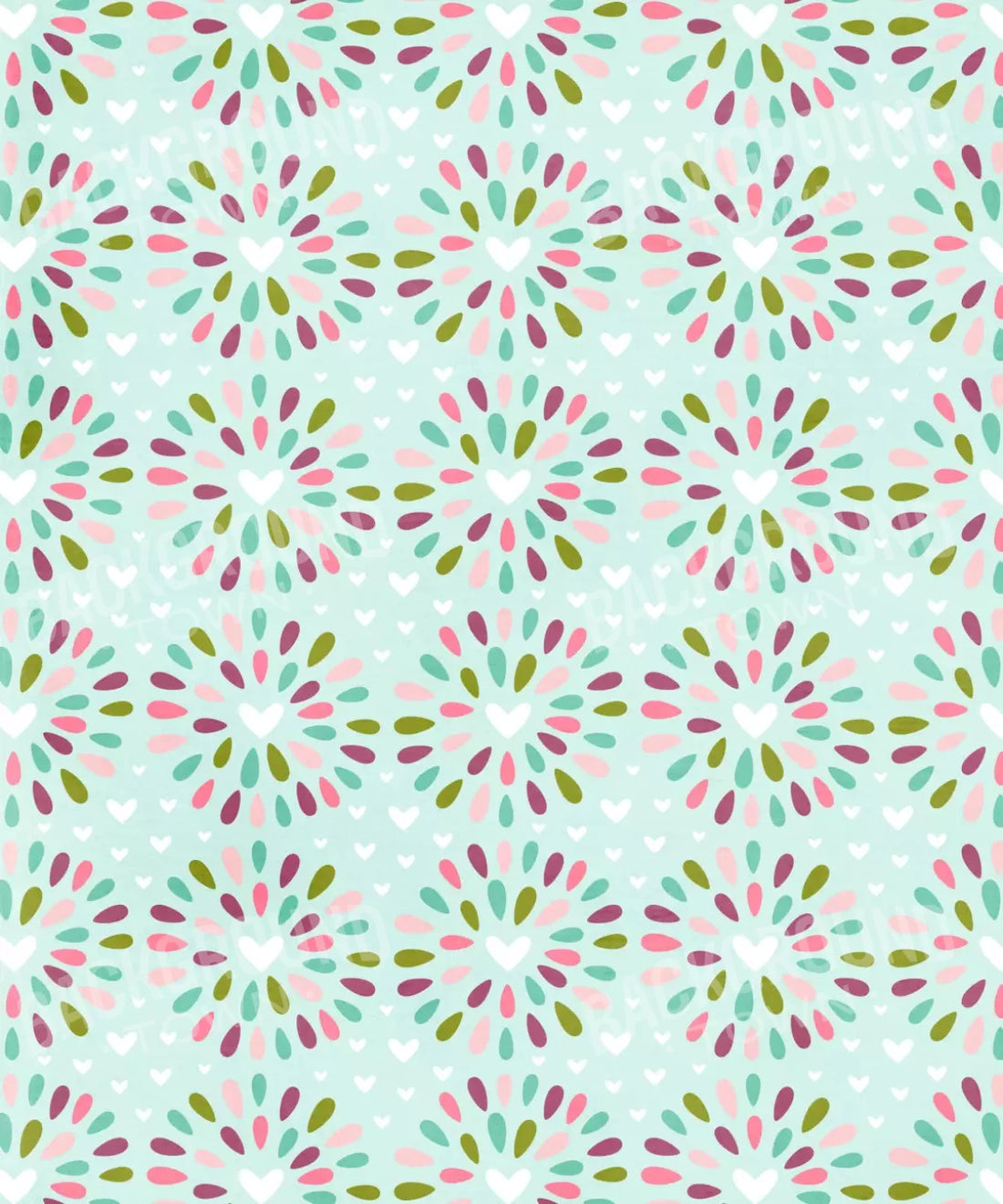 Green Pattern Backdrop for Photography