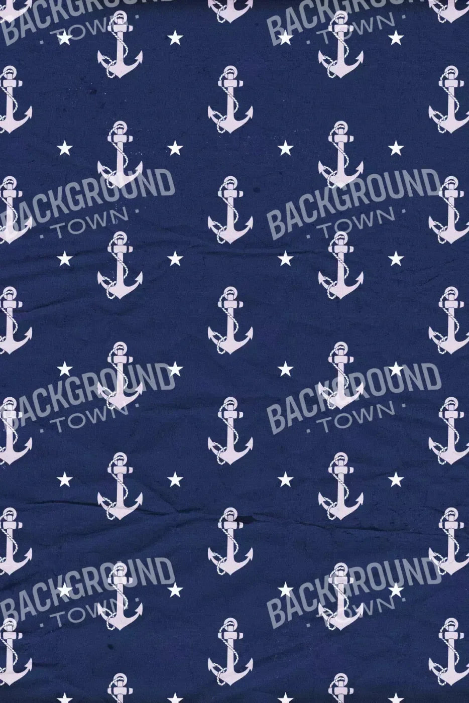 Anchors Away Blue For Lvl Up Backdrop System 5X76 Up ( 60 X 90 Inch )