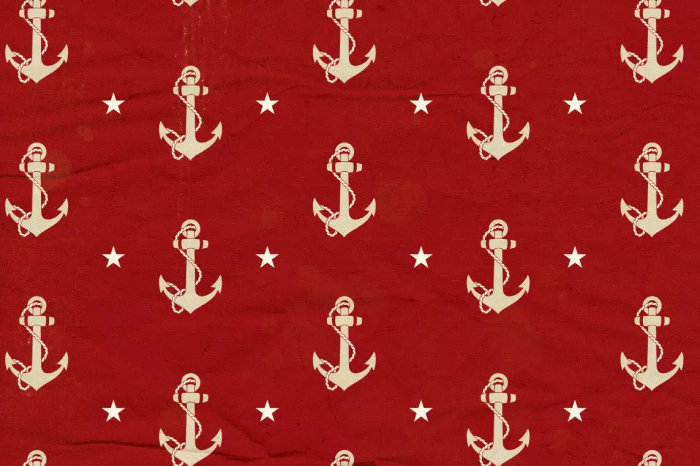 Anchors Away Red 5X4 Rubbermat Floor ( 60 X 48 Inch ) Backdrop