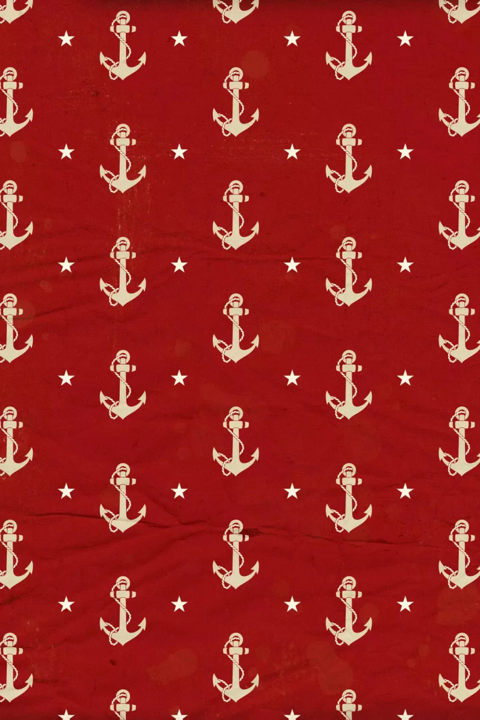 Anchors Away Red 4X5 Rubbermat Floor ( 48 X 60 Inch ) Backdrop