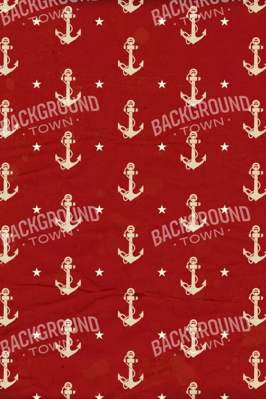 Anchors Away Red For Lvl Up Backdrop System 5X76 Up ( 60 X 90 Inch )
