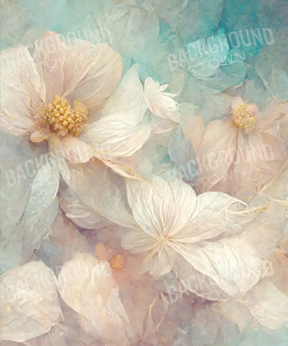 Beige Floral Backdrop for Photography