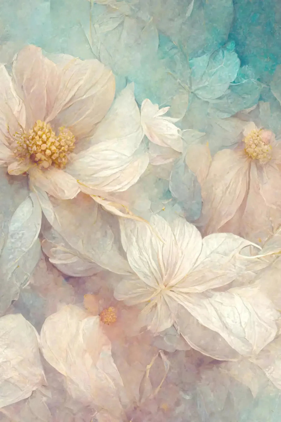 Angel Flowers 1 5X76 For Lvl Up Backdrop System ( 60 X 90 Inch )