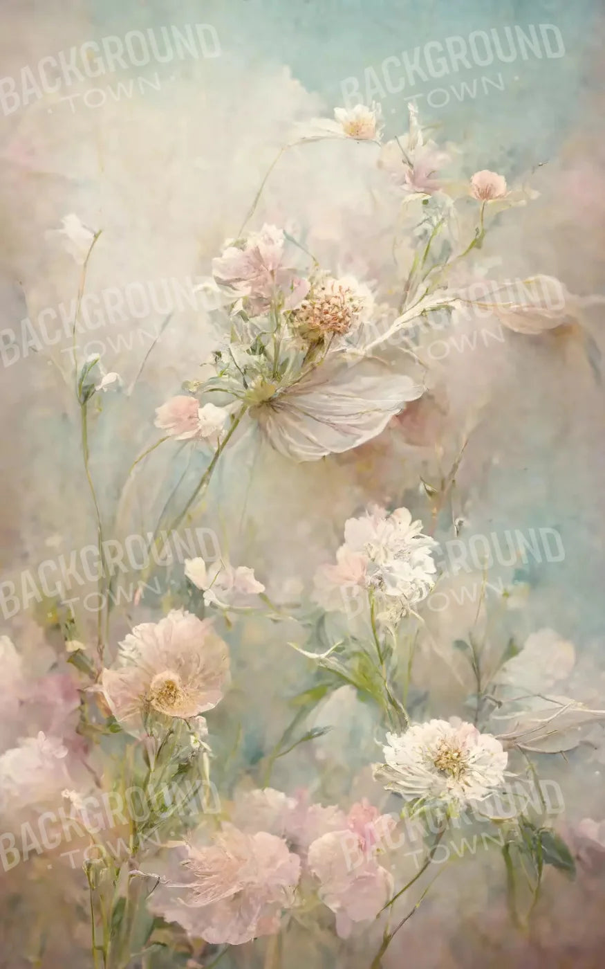 Angel Flowers 3 9X14 Ultracloth ( 108 X 168 Inch ) Backdrop