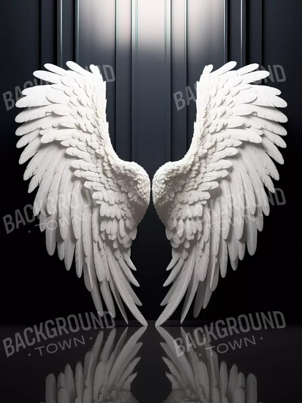 Angel Wings 5X68 Fleece ( 60 X 80 Inch ) Backdrop