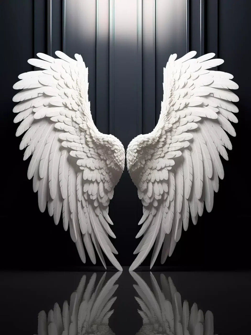 Angel Wings 5X68 Fleece ( 60 X 80 Inch ) Backdrop