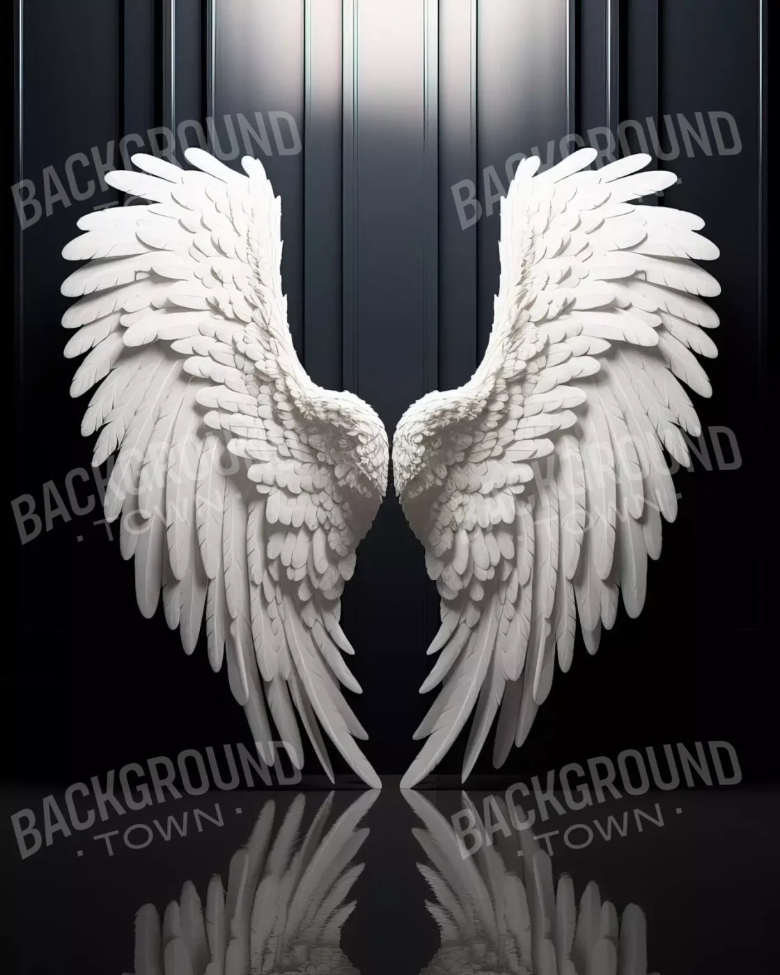 Angel Wings 8X10 Fleece ( 96 X 120 Inch ) Backdrop