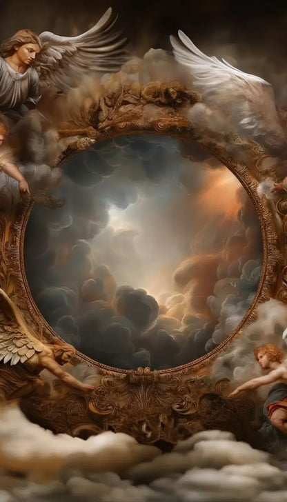 Angels Of The Clouds Backdrop