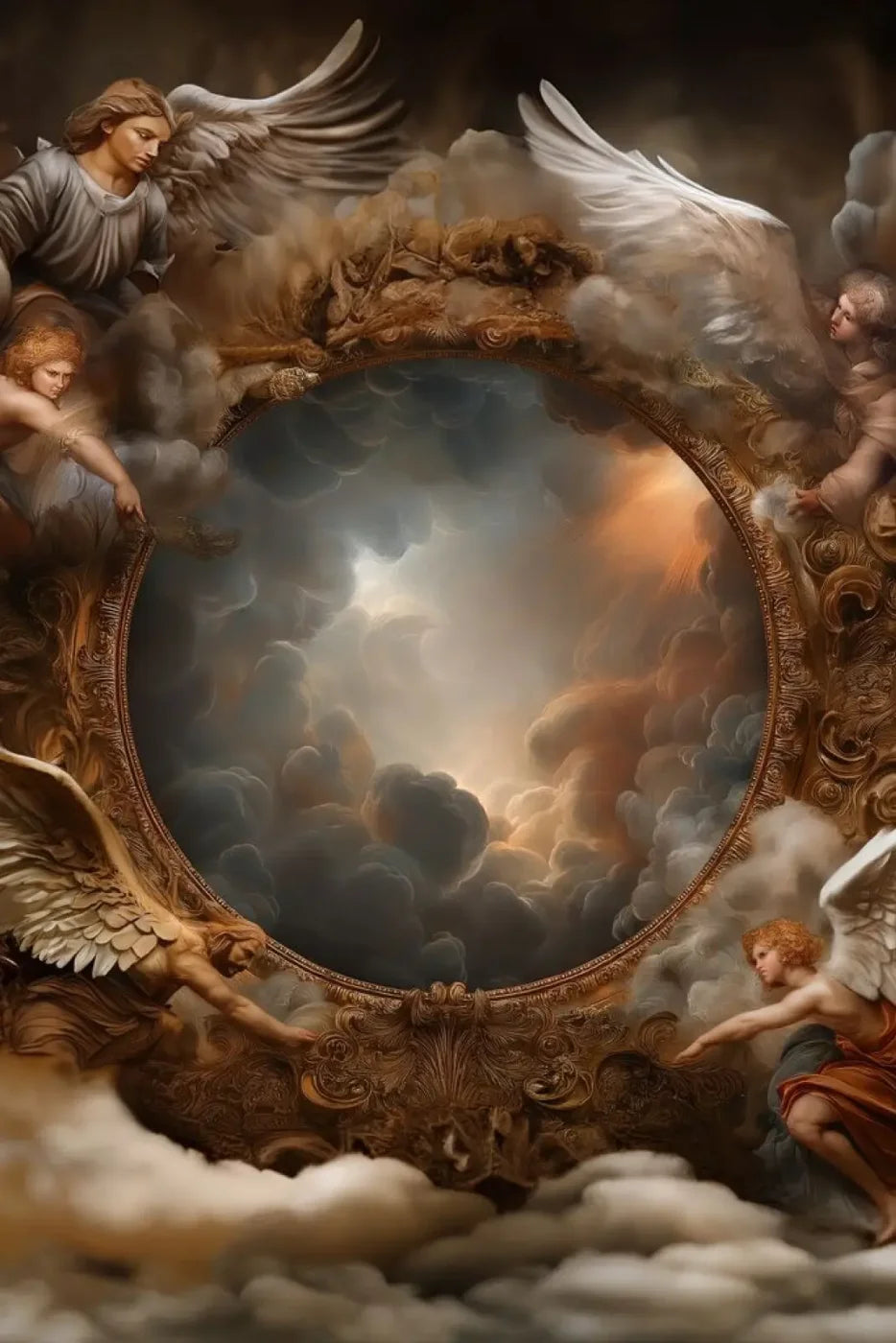 Angels Of The Clouds Backdrop