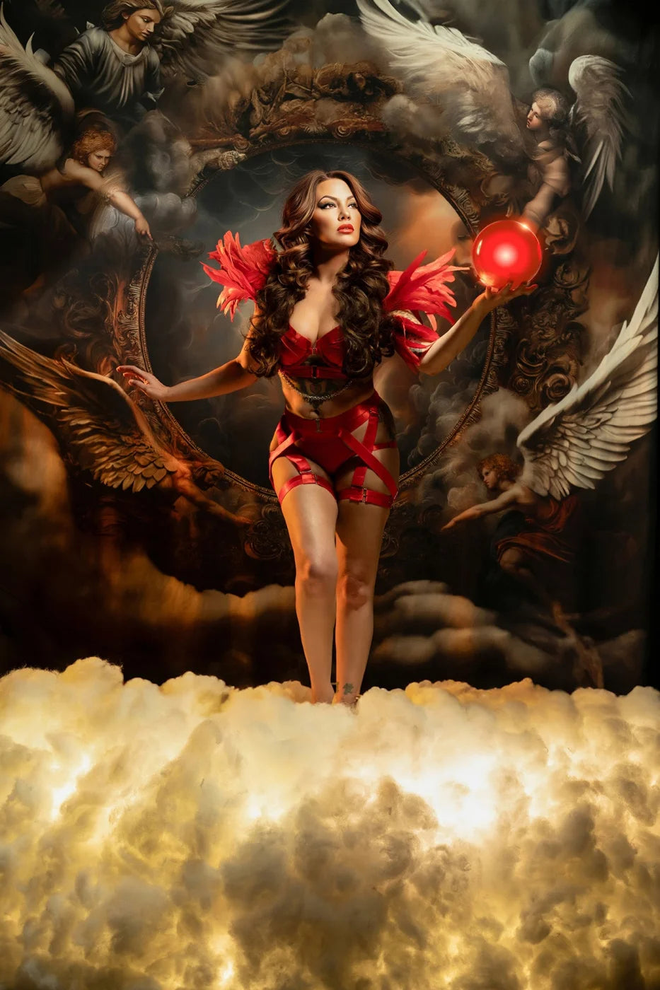Angels Of The Clouds Backdrop