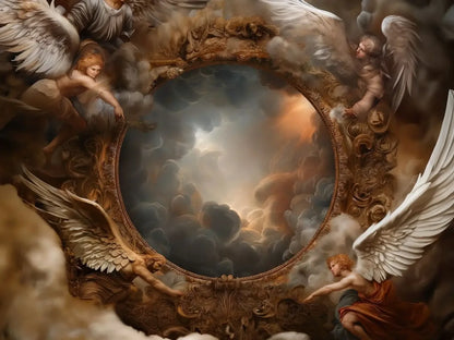 Angels Of The Clouds Backdrop