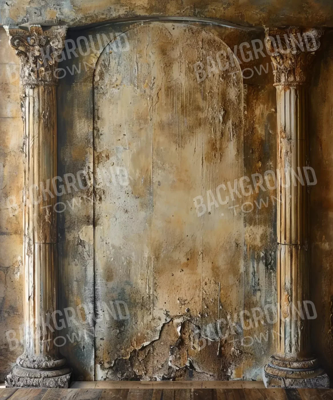 Antique Wall Pillars 10’x12’ UltraCloth (120 x 144 inch) Backdrop