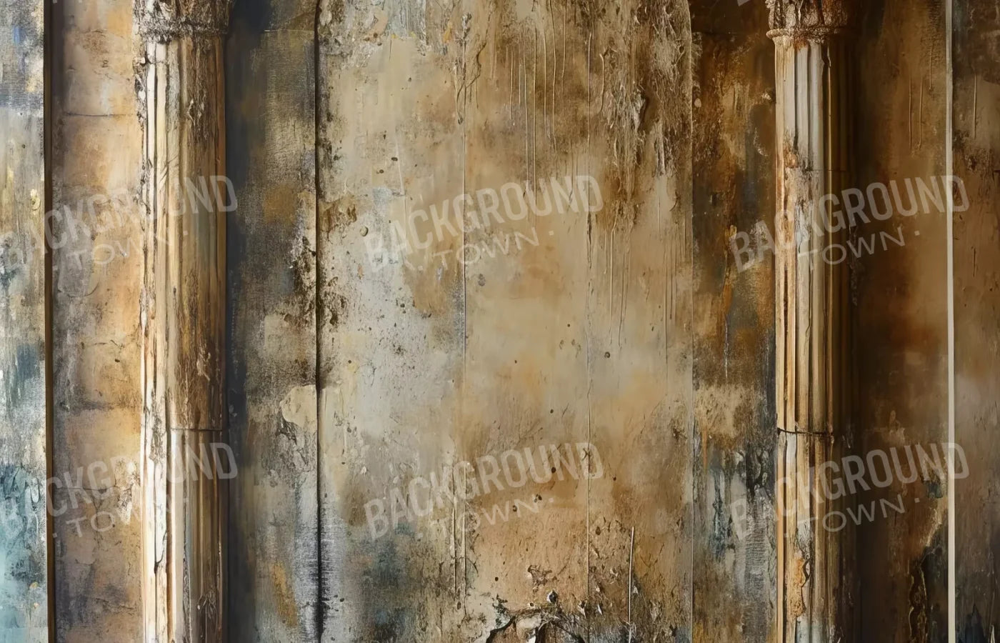 Antique Wall Pillars 14’x9’ UltraCloth (168 x 108 inch) Backdrop