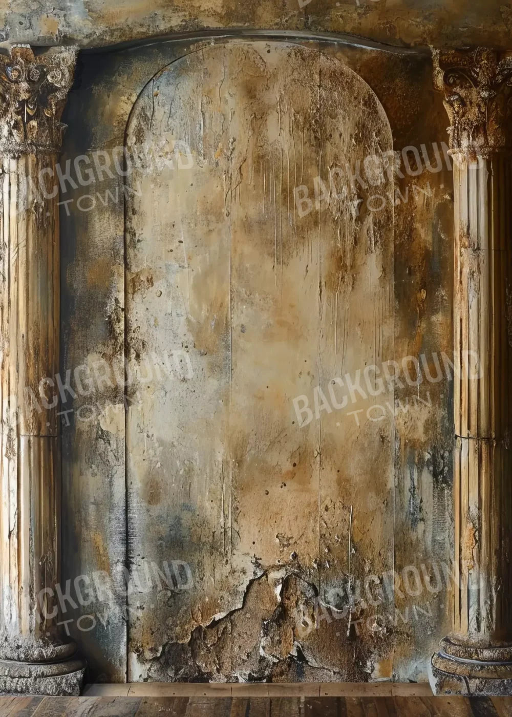 Antique Wall Pillars 5’x7’ UltraCloth (60 x 84 inch) Backdrop