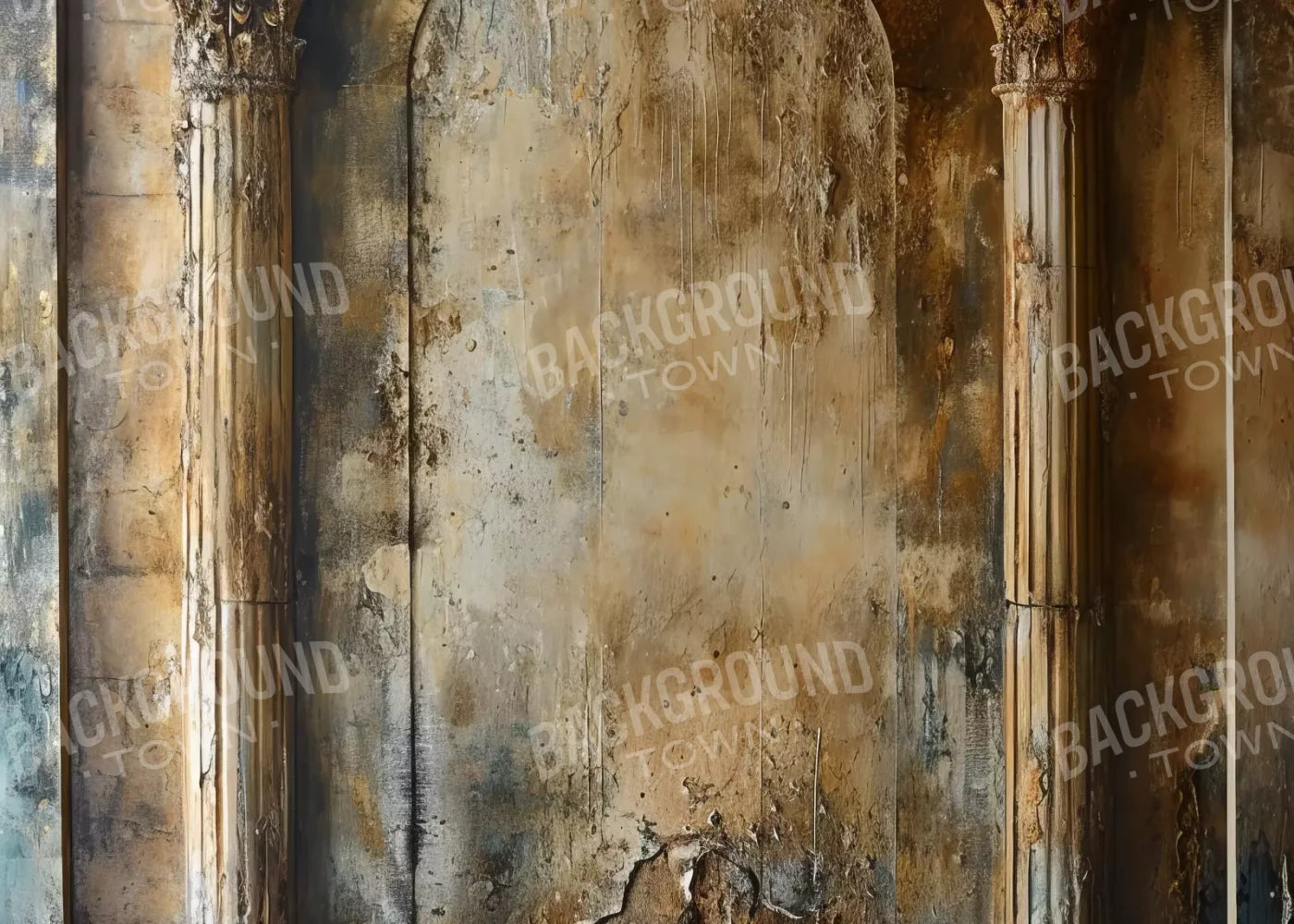 Antique Wall Pillars 7’x5’ UltraCloth (84 x 60 inch) Backdrop