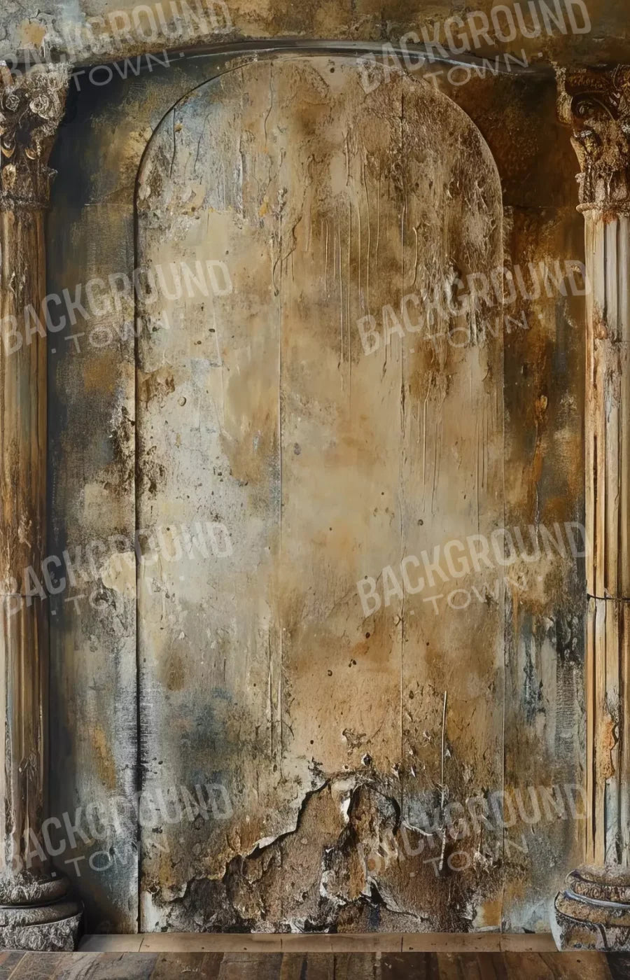 Antique Wall Pillars 9’x14’ UltraCloth (108 x 168 inch) Backdrop