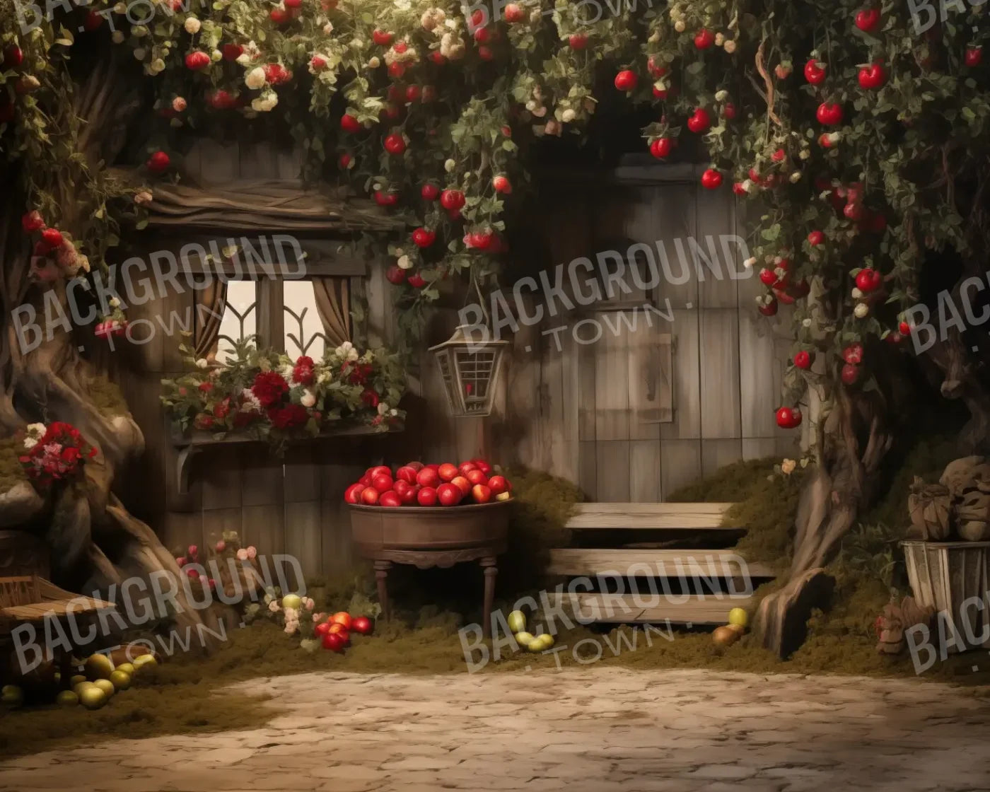 Apple Cellar 10’x8’ Fleece (120 x 96 inch) Backdrop