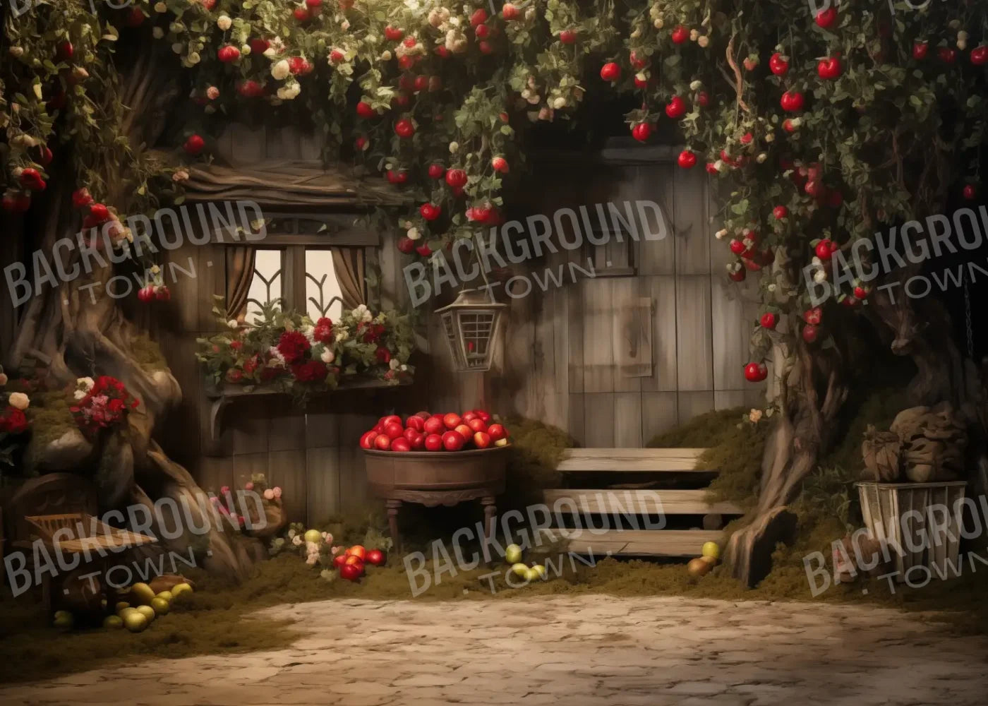 Apple Cellar 7’x5’ UltraCloth (84 x 60 inch) Backdrop
