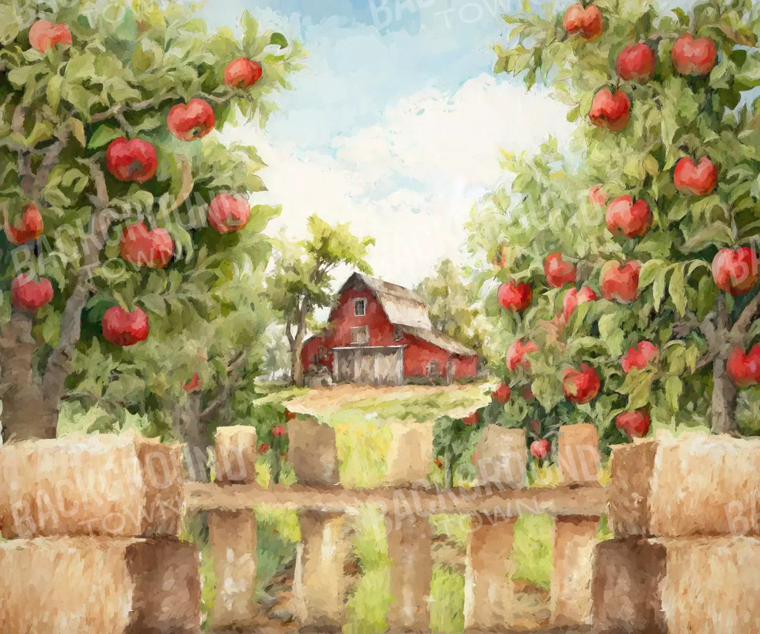 Apple Farm Afternoon 5X42 Fleece ( 60 X 50 Inch ) Backdrop
