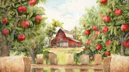 Apple Farm Afternoon 14X8 Ultracloth ( 168 X 96 Inch ) Backdrop