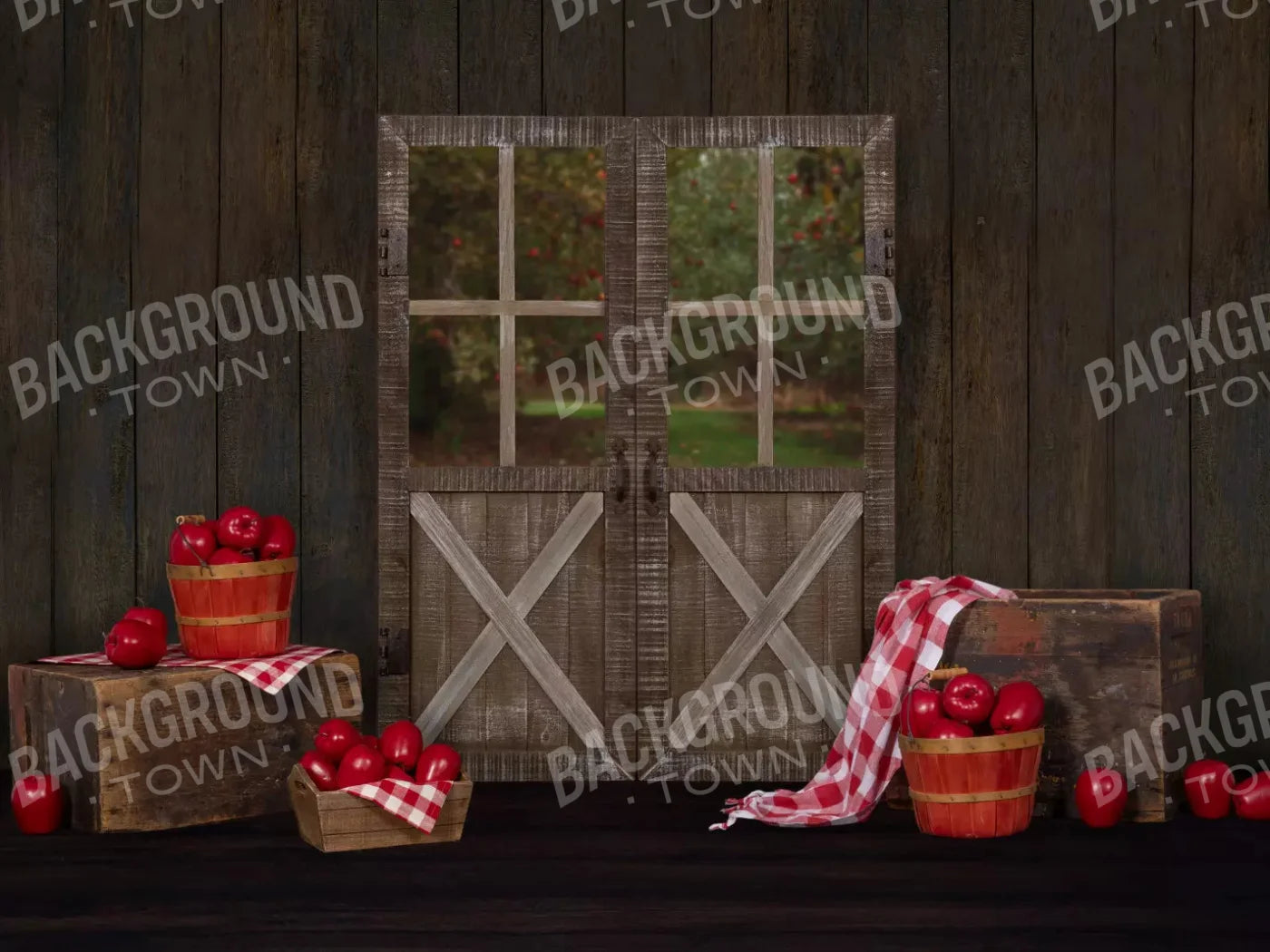 Apple House 10X8 Fleece ( 120 X 96 Inch ) Backdrop