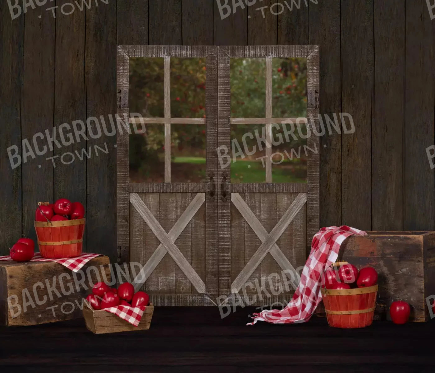 Apple House 12X10 Ultracloth ( 144 X 120 Inch ) Backdrop