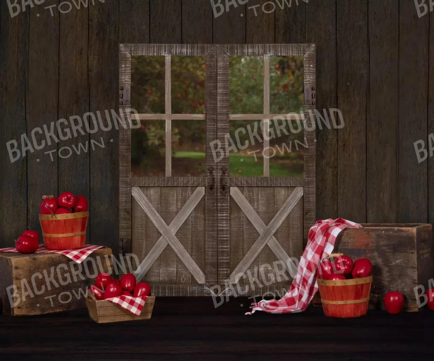 Apple House 5X42 Fleece ( 60 X 50 Inch ) Backdrop