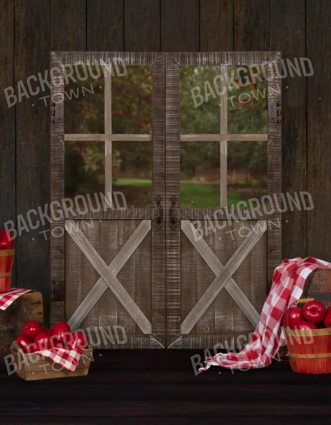Apple House 6X8 Fleece ( 72 X 96 Inch ) Backdrop