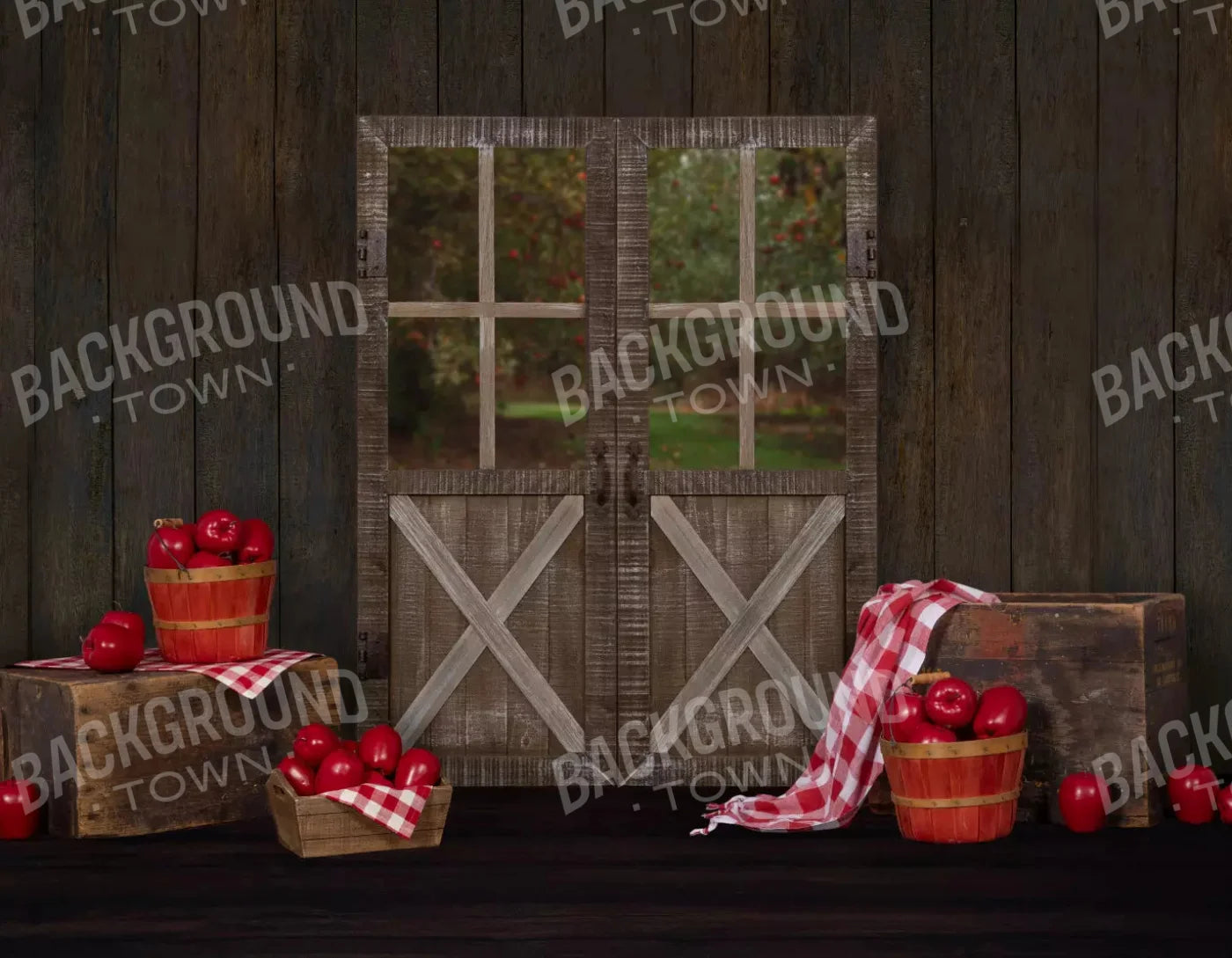 Apple House 8X6 Fleece ( 96 X 72 Inch ) Backdrop