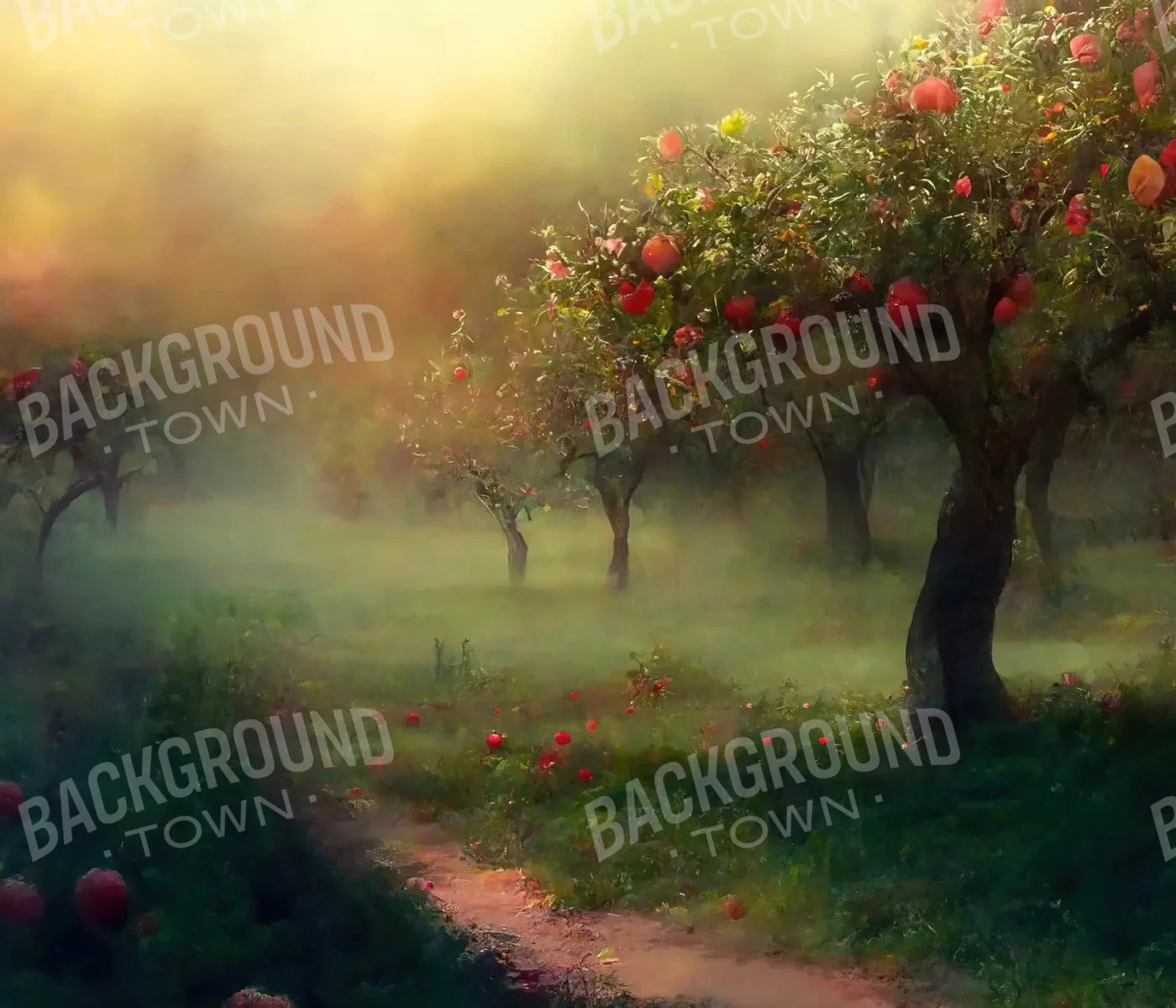 Apple Orchard I 12X10 Ultracloth ( 144 X 120 Inch ) Backdrop