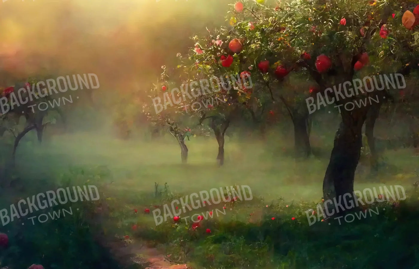 Apple Orchard I 12X8 Ultracloth ( 144 X 96 Inch ) Backdrop