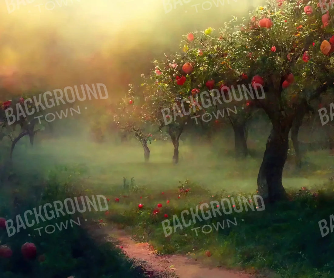 Apple Orchard I 5X42 Fleece ( 60 X 50 Inch ) Backdrop