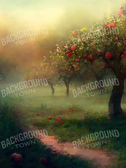 Apple Orchard I 5X68 Fleece ( 60 X 80 Inch ) Backdrop