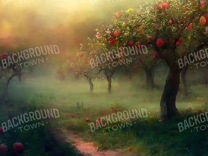 Apple Orchard I 68X5 Fleece ( 80 X 60 Inch ) Backdrop