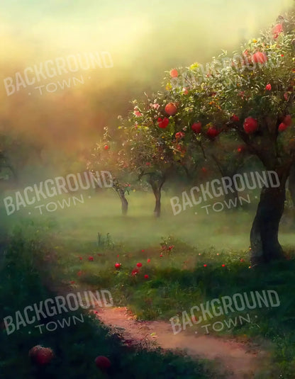 Apple Orchard I 6X8 Fleece ( 72 X 96 Inch ) Backdrop