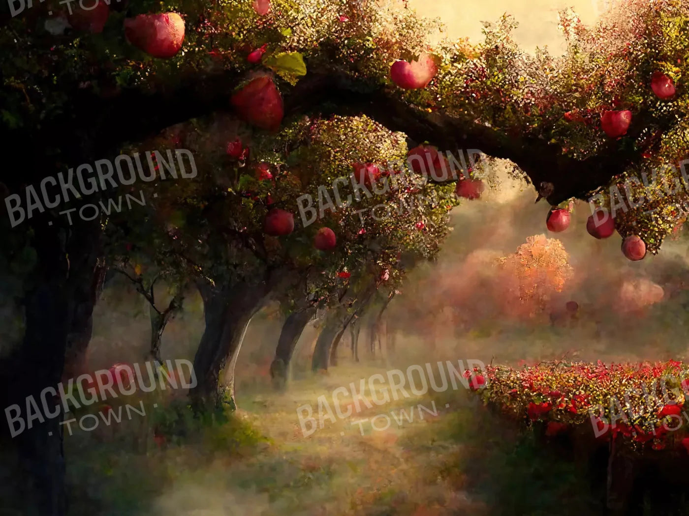 Apple Orchard Ii 10X8 Fleece ( 120 X 96 Inch ) Backdrop