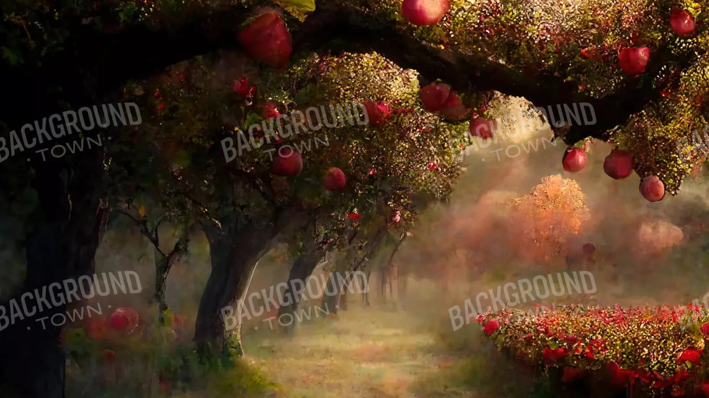 Apple Orchard Ii 14X8 Ultracloth ( 168 X 96 Inch ) Backdrop