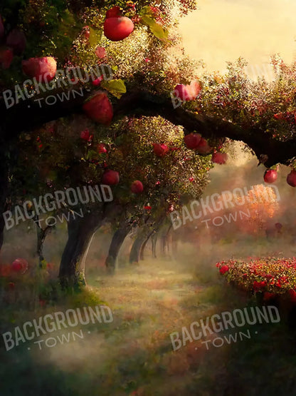 Apple Orchard Ii 8X10 Fleece ( 96 X 120 Inch ) Backdrop