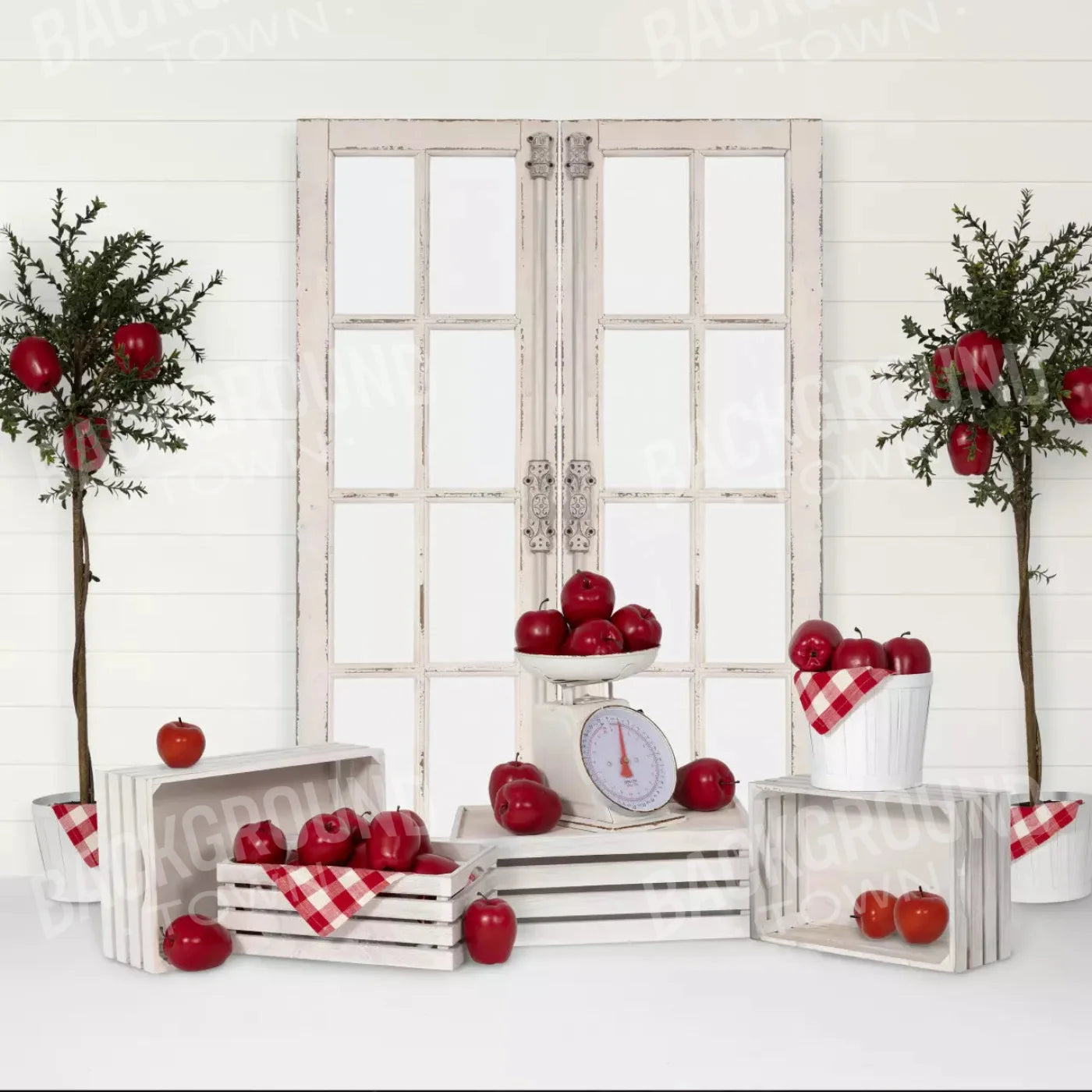 Apple Pickin 8X8 Fleece ( 96 X Inch ) Backdrop